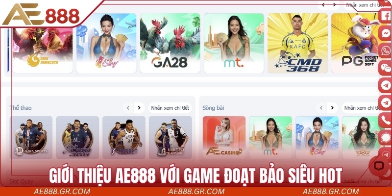 Giới thiệu AE888 với game đoạt bảo siêu hot
