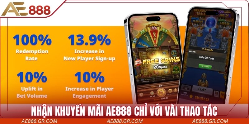 Khuyến mãi AE888 Tham gia nhận khuyến mãi AE888 chỉ với vài thao tác dễ dàng