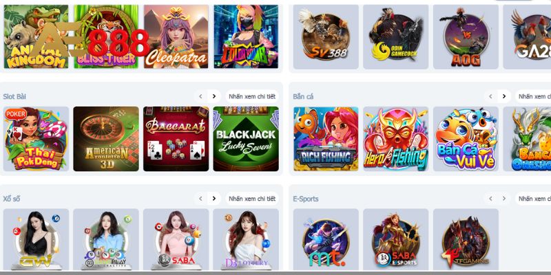 Danh mục cá cược hấp dẫn tại AE888
